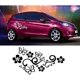 thumbnail image 2 of 2 piezas de tatuaje de coche de mariposa y flor, 2 of 3