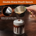 thumbnail image 4 of Double Spout Stainless Steel Espresso cup, Measuring Cup with Dual Scale, Espresso Shots cup 3.4oz/100ml (Black), 4 of 8