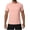 Pink, variant on Men's Short Sleeve Crew Neck T-Shirt with Side Slit Hem – Solid Lightweight Tee Tops for Summer Gym and Casual Wear Mens White Tshirt