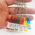 thumbnail image 3 of Creativo Coreano De La Moda Bebida Soju Botella Llavero Simulación De Resina Cerveza Vino Baratija Mujeres Joyería Regalo De Viaje Recuerdo, 3 of 4