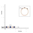 thumbnail image 4 of ANGARA Natural Blue Sapphire & Diamond Ring in 14K Rose Gold for Women (Size-2.7mm) | September Birthstone, Birthday, Anniversary, Jewelry Gift for Women | Natural Blue Sapphire Ring, 4 of 9