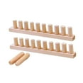 thumbnail image 5 of 2 Pcs Weaving Loom Chunky Blanket Loom Knitting Hand Crochet Wooden Frame for Adults DIY Hobby Beginners, 5 of 9