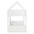 thumbnail image 6 of Lodgepole Kid's Twin Over Twin A-Frame Bunk Bed with Built-In Ladder, White, 6 of 11