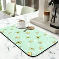 thumbnail image 2 of Avocado Aesthetic Coffee Maker Mat - Strong Water Absorption Non-Slip Pad, Kawaii Fruit Print for Coffee Bars, 2 of 5