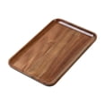 thumbnail image 2 of Rectangular Acacia Wood Serving Tray, 7.8x11.8in Natural Wood Decorative Platter for Tea Coffee Snack Fruit Breakfast Table Home Hotel Use, 2 of 6