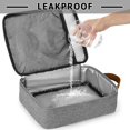 thumbnail image 6 of Soonbuy Lunch Bag Insulated Lunch Box - Durable Insulated Lunch Bag Reusable, Gray, 6 of 7