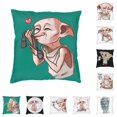 thumbnail image 2 of Funda de cojín de estilo nórdico Dobby Meme de 40 x 40 cm, suave, con diseño de película mágica de Halloween, para decoración de coche, sala de estar, 2 of 5