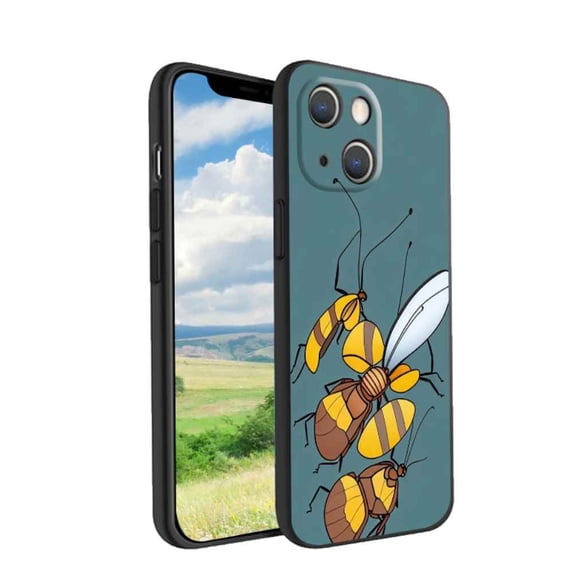 Compatible with iPhone 13 Phone Case, Bugs-Insects-97-24 Case Men Women, Flexible Silicone Shockproof Case for iPhone 13