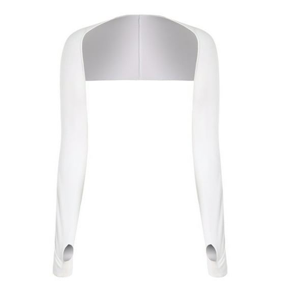 Womens Summer Bolero Shrug Anti-UV Golf Cooling Shawl Arm Sleeve with Thumb Hole for Sun for Protection Driving Arm Warm