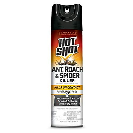 Hot Shot Ant, Roach & Spider Killer, Unscented Fragrance-Free Formula, 17.5 oz.