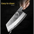 thumbnail image 3 of Cleaver Knife,8 Inch Butcher Knife for Meat Cutting Stainless Steel Kitchen Chef Bone Chopping Knife Laser Pattern Blade, 3 of 7