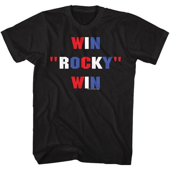 Rocky Winning Black Adult T-Shirt 5Xl