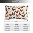 thumbnail image 2 of Kdxio Cotton Pillow Cases 20"x30" Pillowcases,Soft and Breathable Bedroom Pillow Cases-Roosters and Chickens, 2 of 8