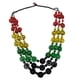thumbnail image 5 of Collar bohemio, joyería, collar de cuentas de madera para mujer, cumpleaños de dama 3 colores, 5 of 9