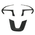 thumbnail image 2 of Reemplazo de la cubierta del volante de 3 piezas para Dodge Challenger Charger Durango 2015-2019 estilo de fibra de carbono, 2 of 5