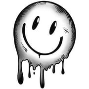 Inkbox Temporary Tattoos, Smiley+Pin, 2 Pack
