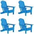 thumbnail image 1 of Chaise Adirondack Pliante en Poly pour Extérieur (Ensemble de 4), 1 of 8