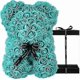 thumbnail image 1 of Rose Bears - Each rose bear comes with a rose Teddy Bear - Flower Bears are perfect for anniversaries, mothers - Clear gift box included! 10 inches ta, 1 of 4