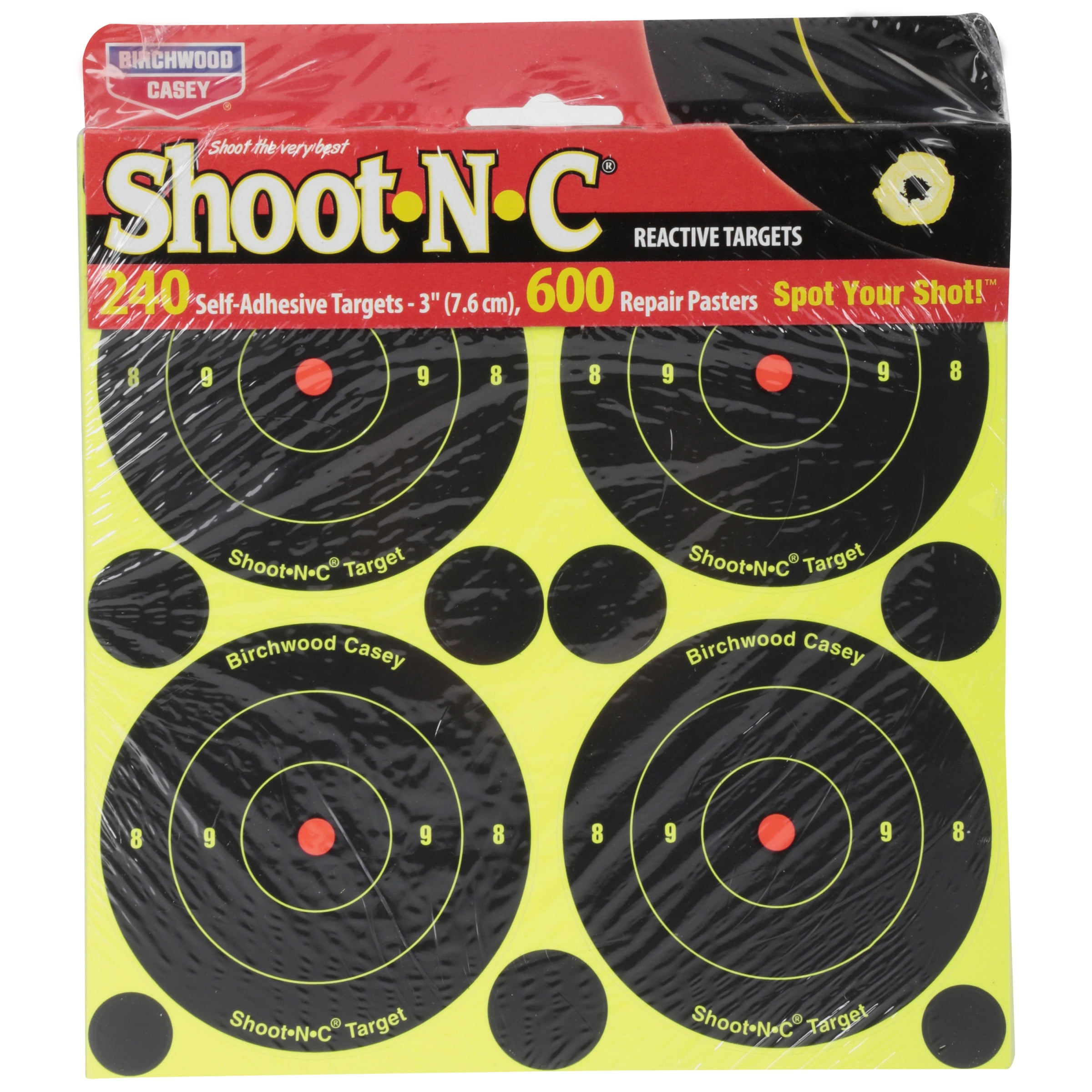 Shoot•N•C® 3 Inch Bull's-Eye Target - Birchwood Casey