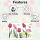 thumbnail image 5 of 9 pegatinas para ventanas con flores y pájaros, dibujos animados de primavera, pegatinas para decoración de ventanas, película adhesiva para vidrio con rociador de agua sin pegamento,, 5 of 8