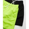 thumbnail image 5 of Quad Seven Boys' Swim Trunks - 2 Pack Basic Solid Quick Dry Board Shorts Bathing Suit (8-18), 5 of 7