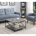 thumbnail image 2 of Convenience Concepts Tucson Table Basse Carrée en Métal Noir, Fini Bois Gris, 2 of 4