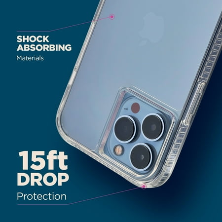 Case-Mate - Tough Clear Plus Hardshell Case w/ Antimicrobial for iPhone 13 Pro Max - Clear
