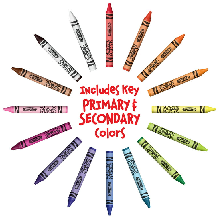  Bulk Jumbo Crayons for Boys Ages 1-3 Set - Bundle with
