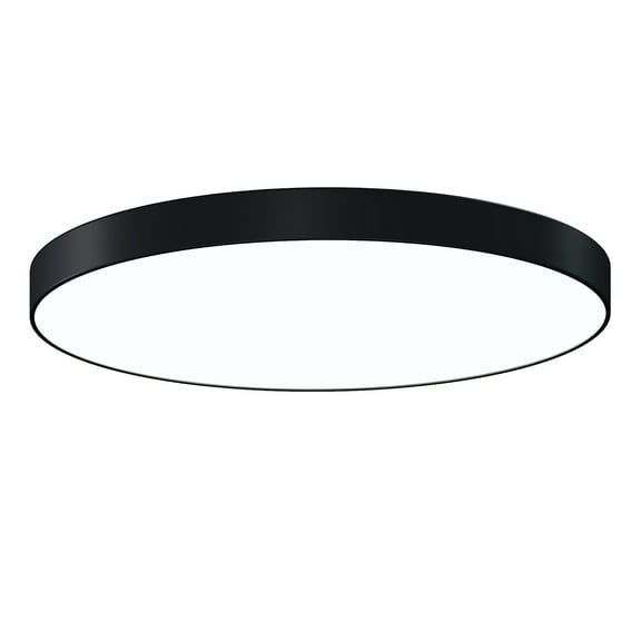 Sonneman 3748-30-30 Pi 30" Wide Led Flush Mount Drum Ceiling Fixture - Black