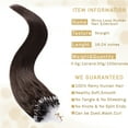 thumbnail image 3 of SEGO 100% Real Remy Human Hair Extensions Thick Micro Loop with Invisible Band Hair Micro Ring Beads Hair Black/Blonde Cleanrance, 3 of 7