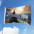 thumbnail image 6 of The Legend of Link Breath-themed Printed Flag Perfect gift for fans, friends, and family members, and suitable for indoor and outdoor activities, party decorations.48"x71" (120cm×180cm), 6 of 6