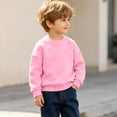 thumbnail image 4 of Boys Girls Fleece Lined Sweatshirt Warm Winter Pullover Top 1-13 Years Kids Casual Long Sleeve Crew Neck Jumper Soft Cozy, 4 of 9
