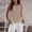 Khaki, variant on Junior Tank Tops Split Hem Crop Women's Solid Color Casual Button Slit Sleeveless Round Neck Top Pink S