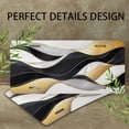 thumbnail image 4 of Black White Gold Wave Design Funny Personalized License Plate Rust-proof Stainless Steel Metal License Plate Suitable For Men And Women 12.2" x 6.2", 4 of 7