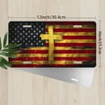 thumbnail image 2 of Cross on American Flag Front License Plate, Metal License Plate, Funny Standard Plates Personalized Novelty Decorative For Men/Women/Boys/Girls Car 6×12 Inch, 2 of 6
