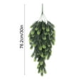 thumbnail image 3 of Lwlmwt 30-Inch Artificial Christmas Teardrop Wreath Winter Hanging Decor Realistic Greenery Accent Perfect for Porches, Fireplaces, and Christmas Decorations, 3 of 7