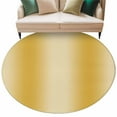 thumbnail image 2 of Yellow Ombre 8ft Round Rug, Farmhouse Yellow Gradient Modern Art Non-Skid Rubber Backing Large Area Rugs - Living Room Bedroom Home Office, Indoor Floor Mat Carpets Washable Rug, 2 of 9
