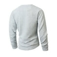 thumbnail image 4 of pstuiky camisetas de manga larga para hombre, Sudadera con capucha y cuello redondo de manga larga de color liso para hombre camisetas de hombre m, 4 of 8