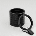 thumbnail image 2 of (2 pack) Better Homes & Gardens Matte Black Curtain Clip Rings (7 Pack), 2 of 10