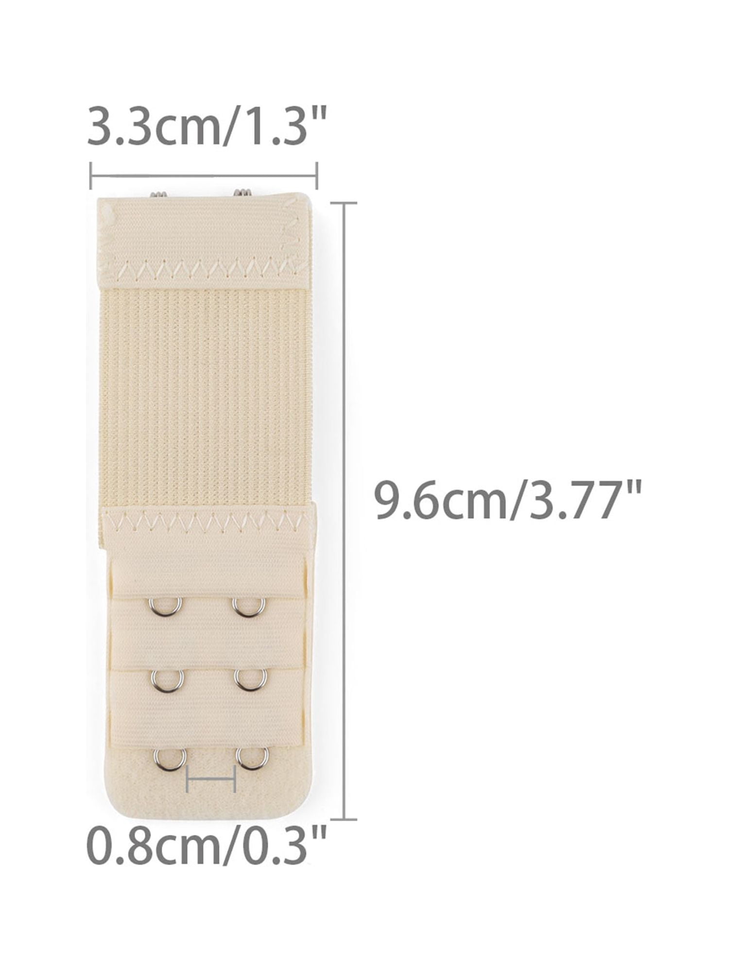 4PCS Adjustable Bra Extender 2/3/4 Hooks with Elastic Underwear Strap  Extension