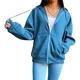 thumbnail image 1 of Sudadera Mujer Con Capucha De Cremallera Jogging Fitness, 1 of 6