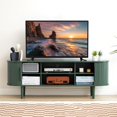 thumbnail image 6 of Weselon TV Stand, Media Console Table with Sliding Door and Storage Compartment, Modern Entertainment Center with Storage for Living Room, Bedroom, Home Office (Green), 6 of 8