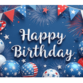 thumbnail image 3 of Decorative Design Happy Birthday Banner Colorful Theme Patriotic Party Decor Balloon Decoration Celebration Banner for Birthday Party Kids Event Indoor Decoration, 3 of 6