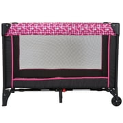 Angle View: Cosco Funsport Portable Compact Baby Play Yard, Disco Ball Berry
