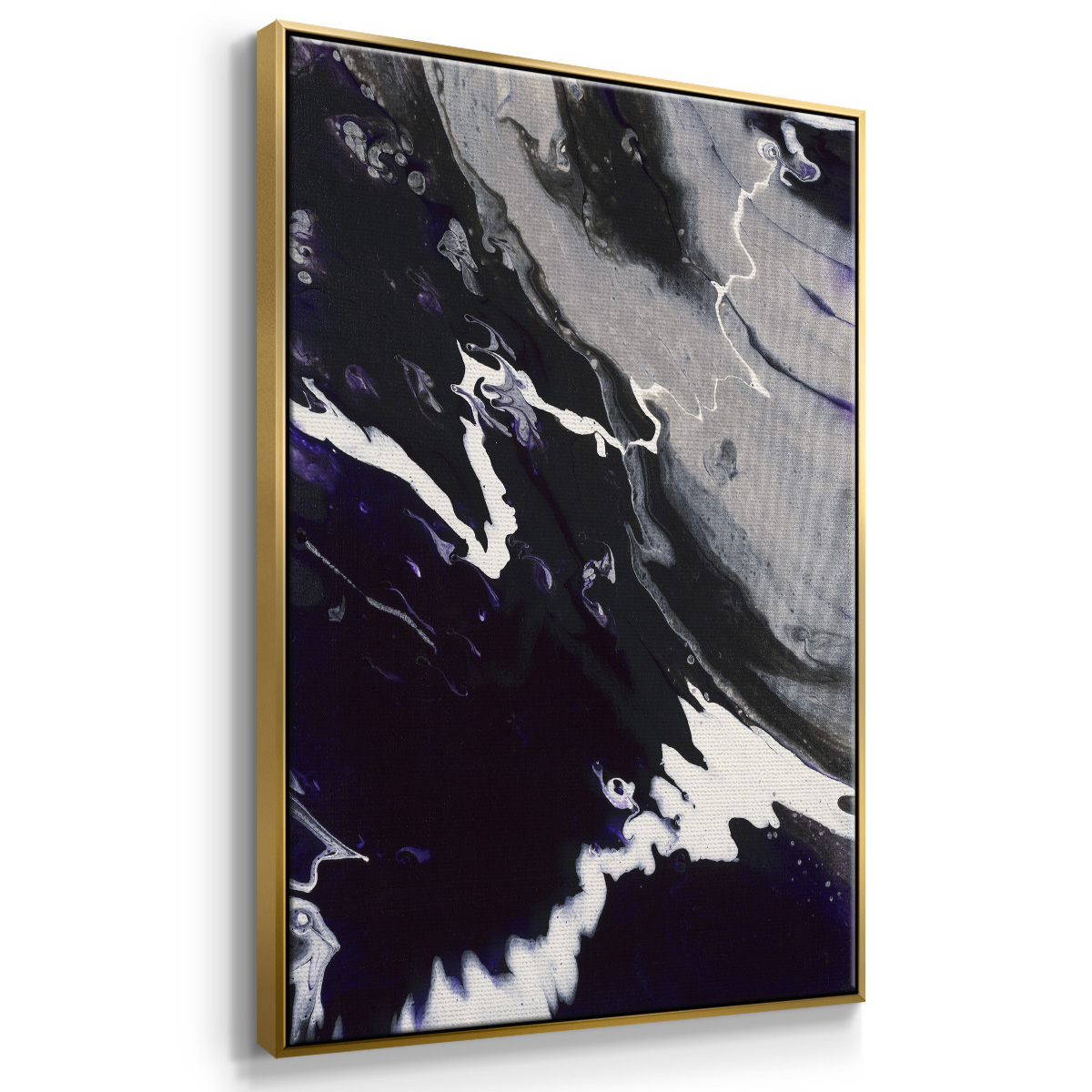M108 Framed Premium Gallery Wrapped Canvas - Ready to Hang - 27 x 41 - Gold Floating Frame