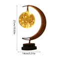 thumbnail image 4 of Decorative Night Light For Bedroom And Living Room Glass Moon Star LED Lamp Battery Powered Handmade Craft Idea Nightlight Cover Plate Color Changing Night Light Star Projector Night Light Induction, 4 of 4
