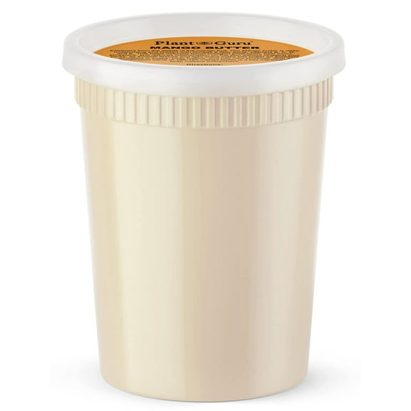 Raw Mango Butter 32 oz. / 2 lbs. Bulk - 100% Pure Natural Organic Unrefined - Great for Skin, Body and Hair Growth. DIY Soap Making, Body Butter, Lotions and Creams.