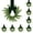 green velvet*10, variant on Artificial French Wreath Small Compact Lightweight with Bow Ribbon Decorative Hanging Ornament for Home Christmas Door Wall Indoor Celebration Decoration