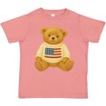 thumbnail image 3 of Inktastic Patriotic Bear with American Flag Sweater Boys or Girls Toddler T-Shirt, 3 of 5