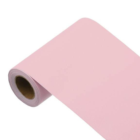Uxcell 197"x3.9" Cherry Pink Wallpaper, Peel and Stick Wallpaper, Pink Contact Paper Solid Color Vinyl Self-Adhesive Wall Paper Decorative for Wall Covering